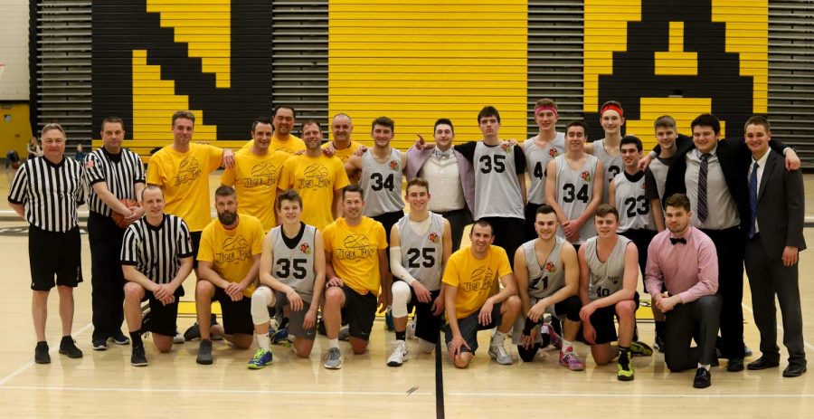 The NABA All-Stars faced off against a select teacher squad after school on Friday. Officiating the game were NASHs Mr. Sabo and Mr. Walkowiak and NAIs Mr. Coleman.  The event was organized by the TigerThon committee, and all proceeds went to the fight against pediatric cancer.