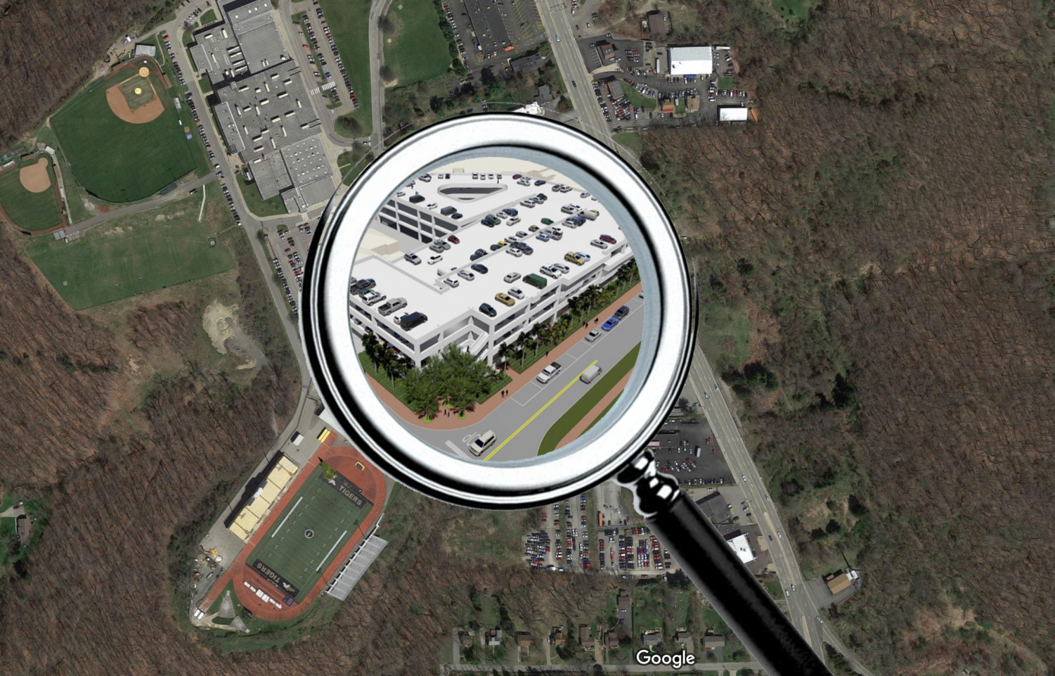 Among the changes planned for next school year is a multi-level parking garage to be constructed in the acreage where the tennis courts currently stand.