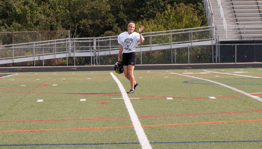 Hayleymae Graf made NA history earlier this season as the first female football player to score a varsity point. I really had a wow moment after the first game when I  realized what I had accomplished,” she said.