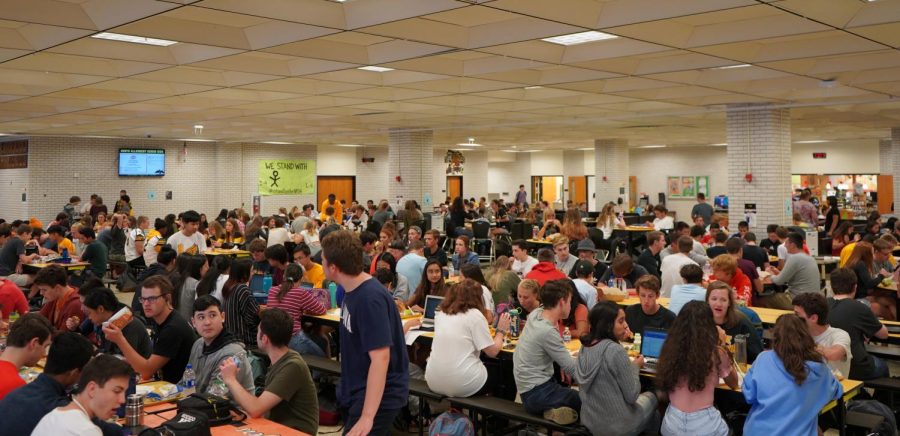 The 7th period lunch is now up to 525 students, by far the busiest lunch period of the three.