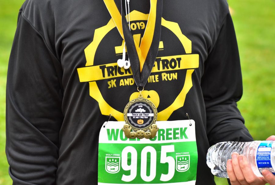 Over 500 runners competed in the either the 5k or 1-mile 2019 Trick or Trot race last weekend.