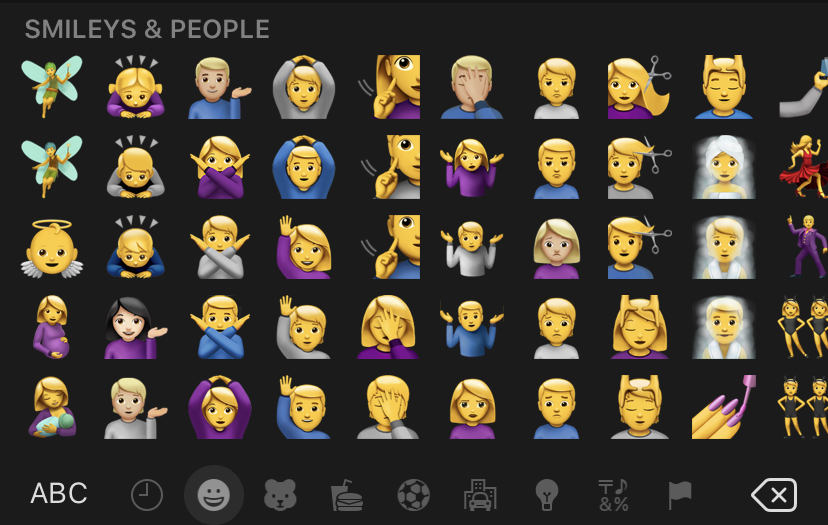 Apples Gender Neutral Emojis