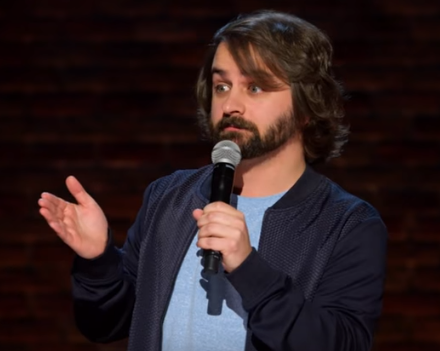 Joe Kwaczala, NA 04, went from writing pretty bad humor pieces for the NASH school newspaper to performing his jokes on the big stage for Comedy Central.