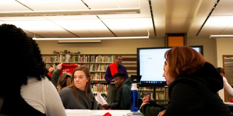 The No Place for Hate Committee met in the library on Tuesday to finalize plans for Thursdays assembly, which aims to draw attention to issues of prejudice and hate crimes.