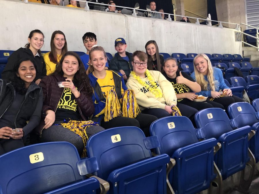 The NASH Best Buddies group attended the Pitt Womens Basketball game in November, and their calendar holds many more adventures this year.