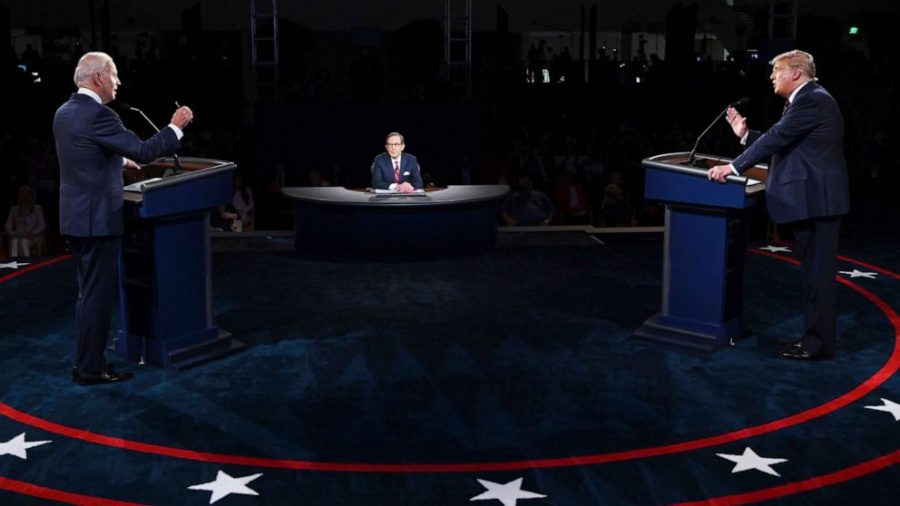 Joe Biden and Donald Trump partake in the first presidential debate on September 29th.