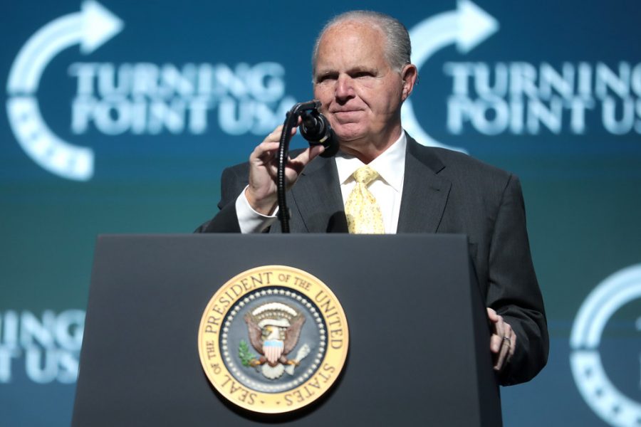 Rush Limbaugh speaks at the CPAC in 2019.