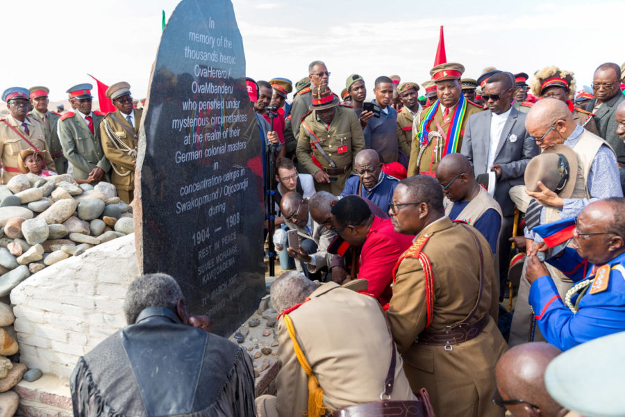 A reparation walk that took place in Namibia in 2019