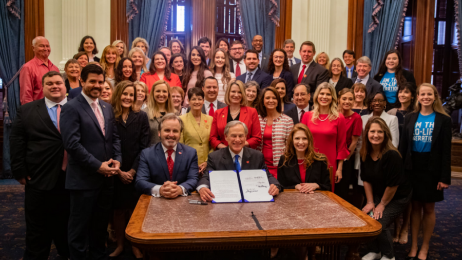 Governor Greg Abbott signed the controversial bill, banning all abortions after six weeks of pregnancy.