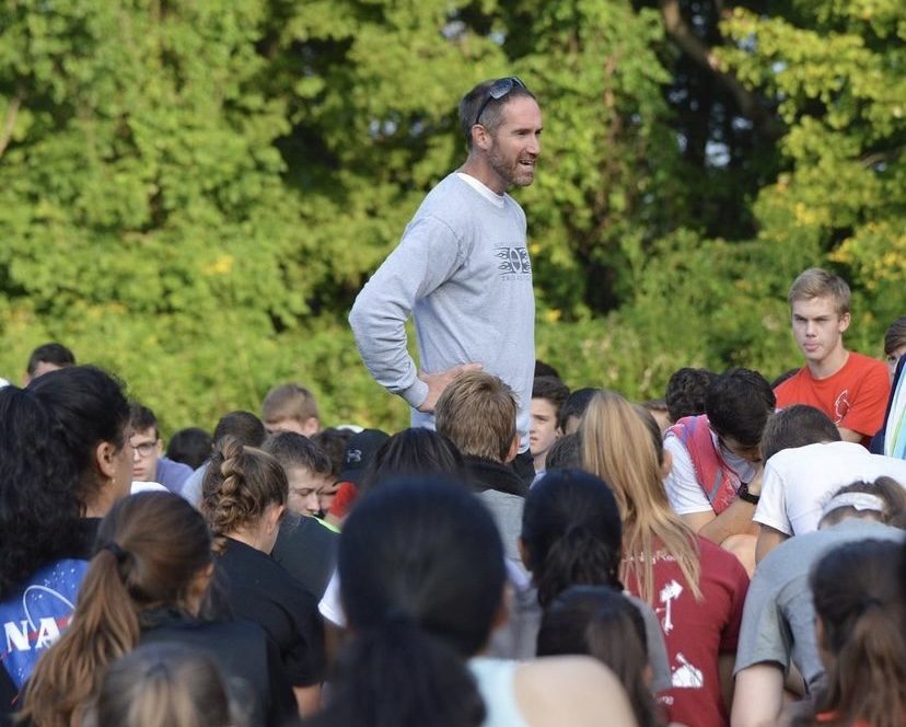 Coach John Neffs commitments to students after school are enormous, as he oversees two of the largest organizations at NA, the Cross-Country and Track and Field Teams.