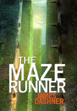 The title art of the first book, The Maze Runner