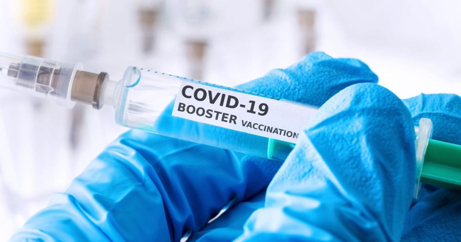 Vile of the COVID-19 booster vaccination
