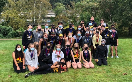 The NA Rowing team at their Head of the Ohio regatta last spring.