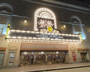 The bright lights of the Benedum Center proudly announced the arrival of Hasan Minhajs new comedy special, The Kings Jester, to Pittsburgh on Thursday.