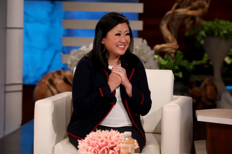 News anchor Michelle Li appears on the Ellen Show after a racist voicemail caught nationwide attention.