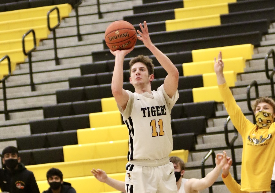 To start off the season, Matt McDonough recorded 41 points as the Tigers won against Hempfield, 79-64.