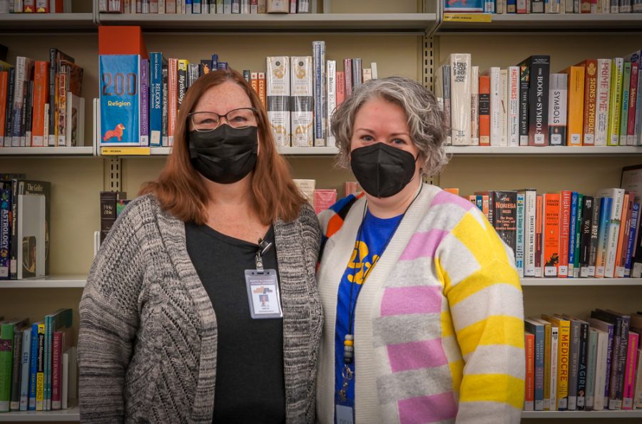 Librarian Miss Wienand and Library Secretary Mrs. Smith ensure that the library is always at its best.