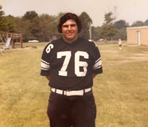A senior photo of NA Athletic Director Bob Bozzuto, Howland High School Class of 75.