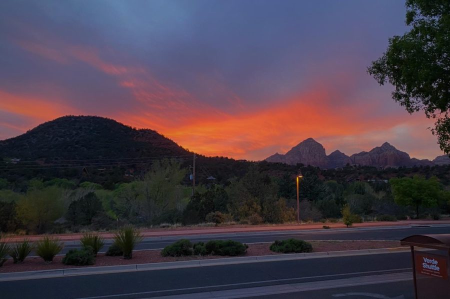This beautiful sunset from our hotel ended our second day in Sedona. I am a sunset enthusiast, so I was absolutely blown away by the aray of hues in the sky this night. One of my favorite pictures I have ever taken.