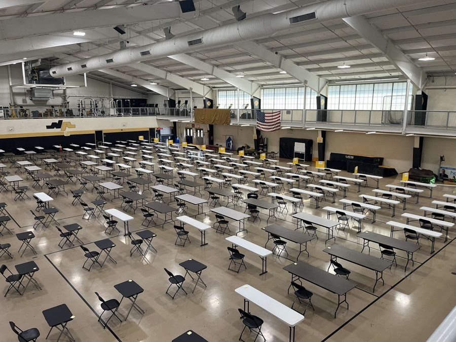AP Exams were administered in the Baierl Center this year.