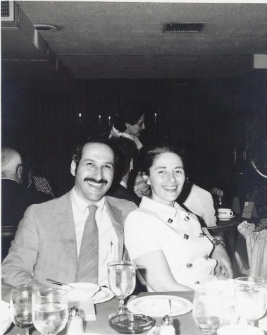 My grandparent on May 8th, 1970 having dinner together. 