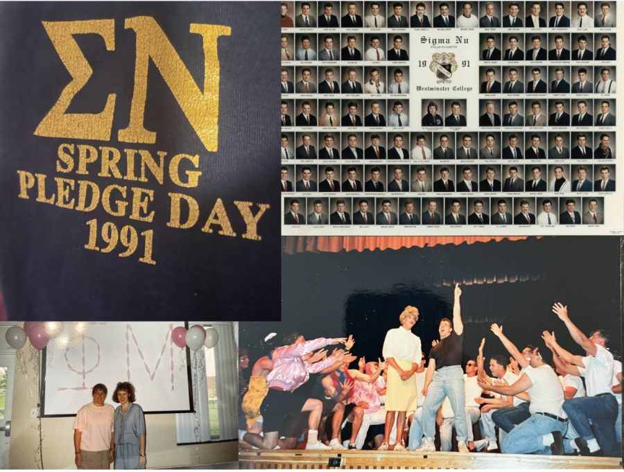 A collage of fraternities and sororities of the past.