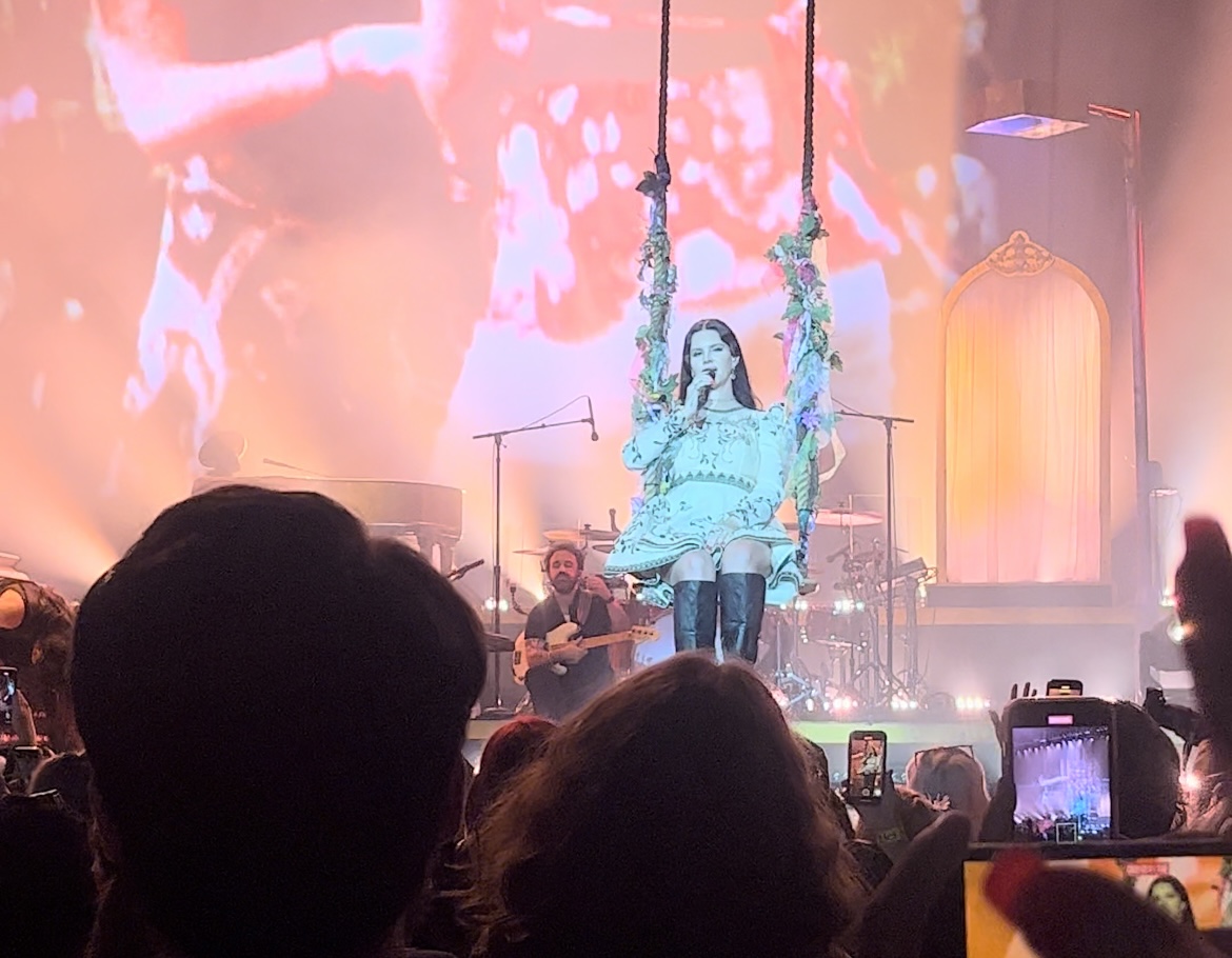 Lana Del Rey performs on the Star Lake stage in Burgettstown, Pa.