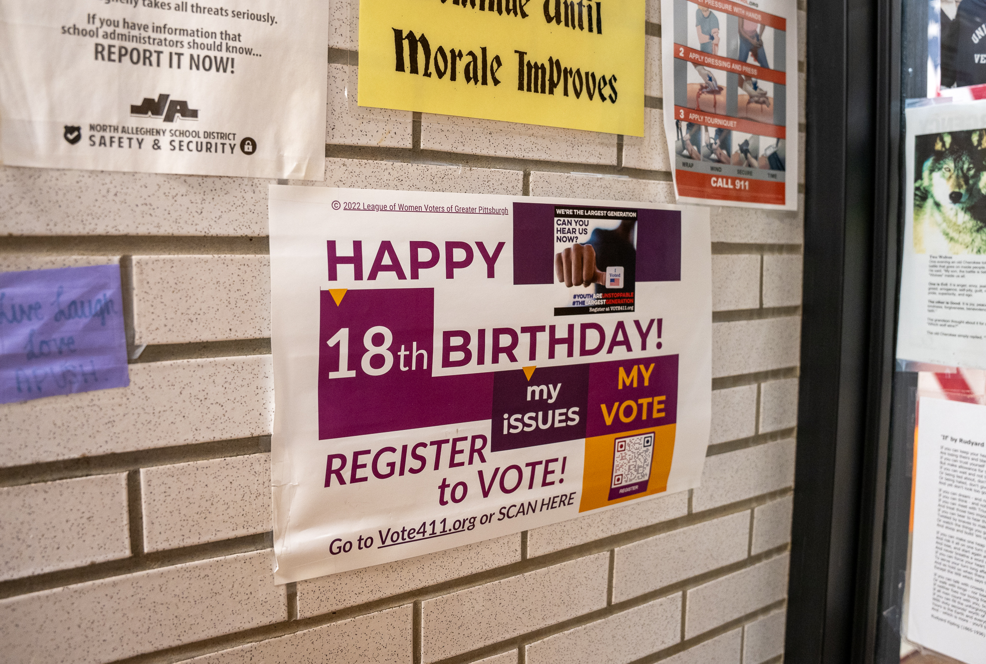 NASH is encouraging all seniors who have turned 18 to register to vote before October 21.