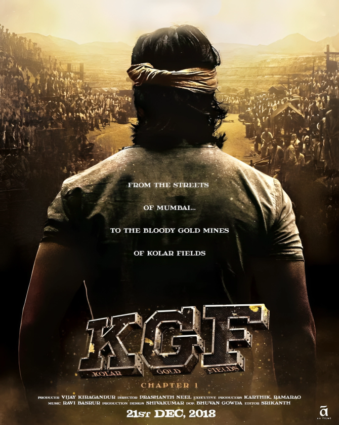 Poster for the first KGF movie