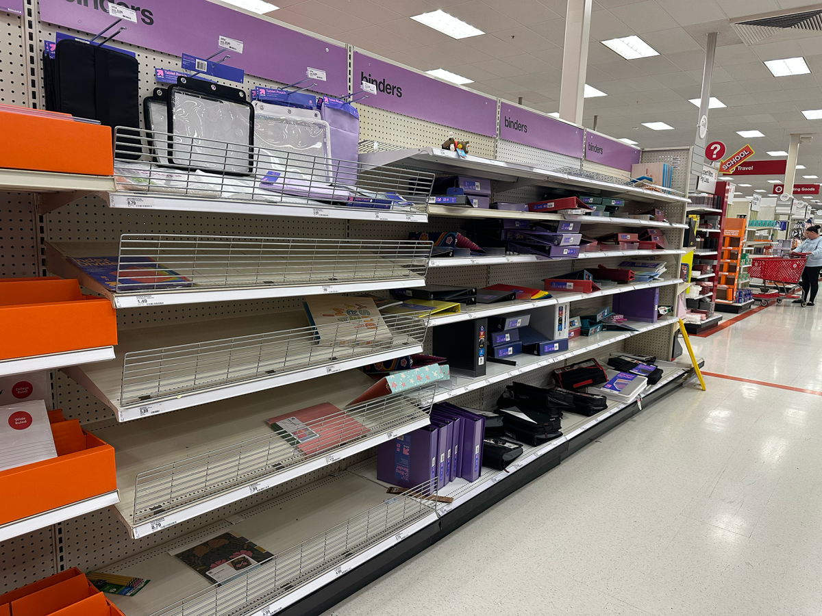 The back-to-school shelves at the Target on McKnight Road were nearly empty by late August.