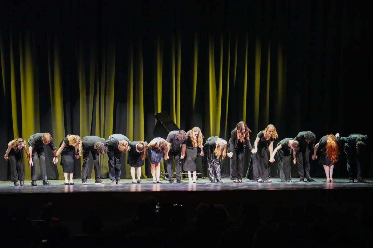 Spring musical performers from eight local schools take their bows at the end of Twilight Night at NASH.