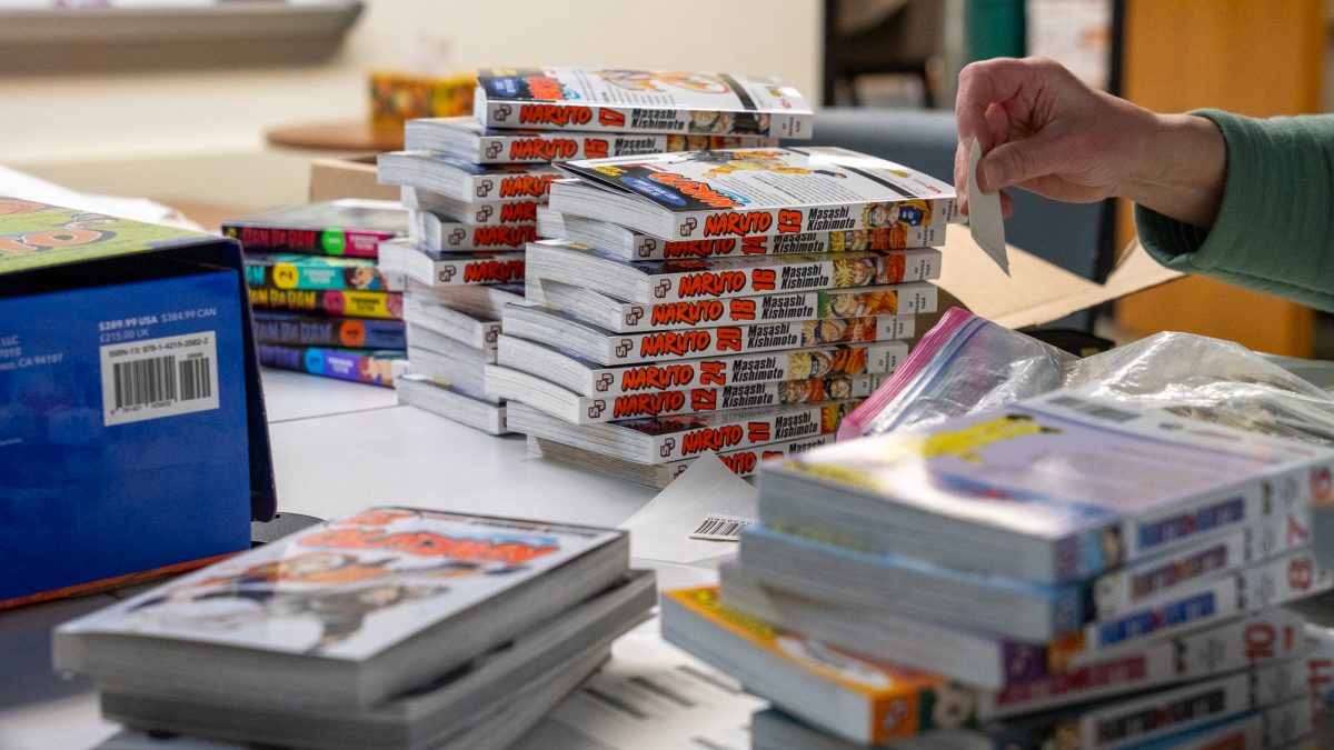 Recently acquired manga in the NASH library.