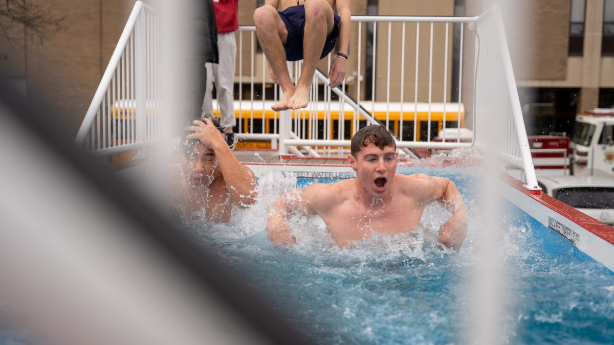 Ashton Wan and Ethan Maravich learn the hard way why the annual event is called The Polar Plunge.