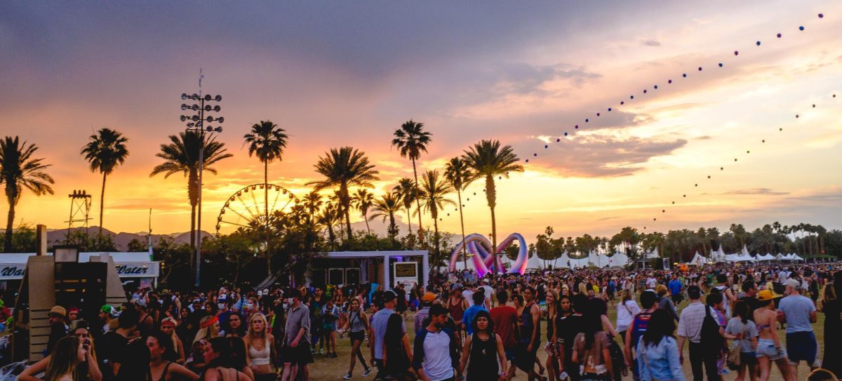 Sunset during Coachella (CC BY 2.0 / originally posted to Flickr by Alanpaone)